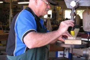 John Paige doing the dovetails